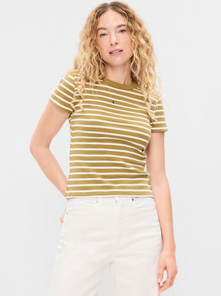 Camiseta Manga Corta Estampado Rayas