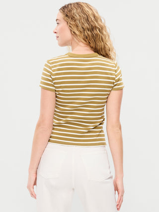 Camiseta Manga Corta Estampado Rayas