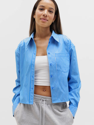 Camisa Deportiva Manga Larga con Bolsillo