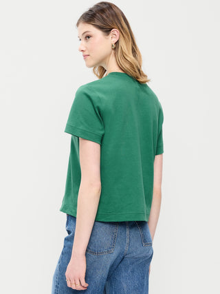 Camiseta Oversize Manga Corta de Algodón
