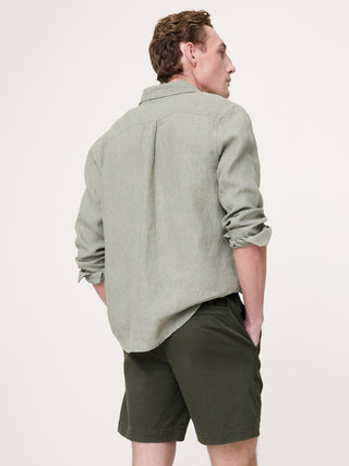 Short Talle Medio con Bolsillos de Algodón