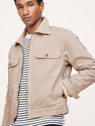 Chaqueta con Detalle Bolsillos de Algodón