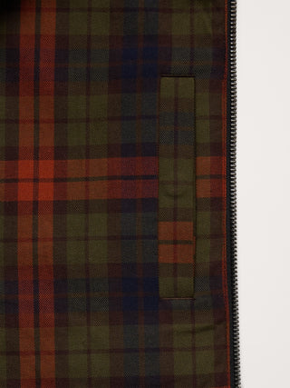 Chaqueta Harrington de sarga de algodón.