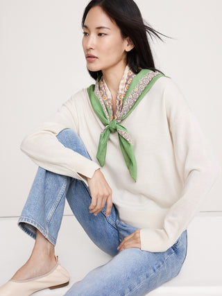 Square Cotton Printed Scarf