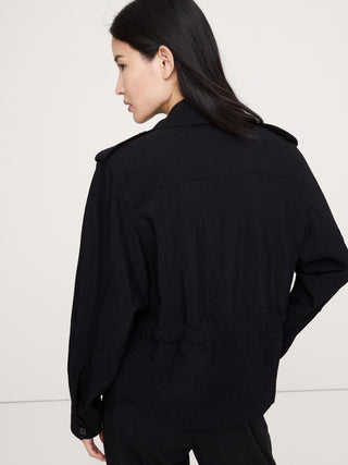 Chaqueta Oversize con Detalle Botones