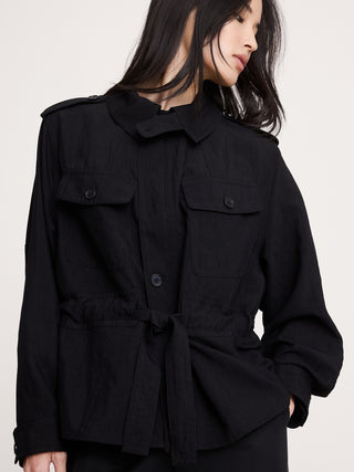 Chaqueta Oversize con Detalle Botones