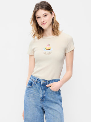 Camiseta Manga Corta con Gráfico