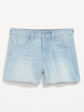 Short Denim Talle Alto con Bolsillos