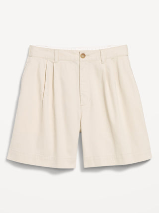 Shorts chinos OGC de cintura alta, entrepierna de 6 pulgadas.