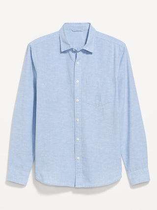 Camisa Manga Larga con Detalle Bolsillo