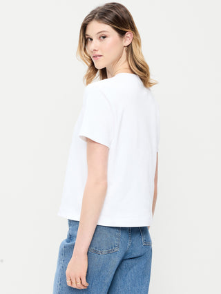 Camiseta Oversize Manga Corta de Algodón