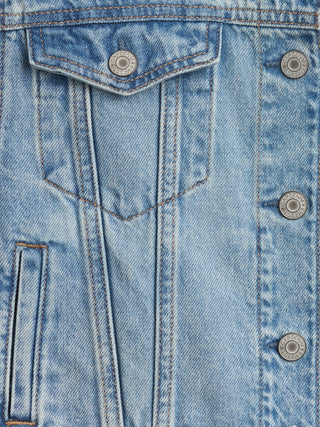 Chaqueta Vaquera Con Icono Para Niños.