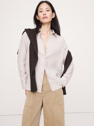 Camisa Manga Larga de Lino