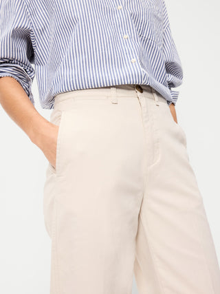 Pantalón Recto Talle Alto con Bolsillos