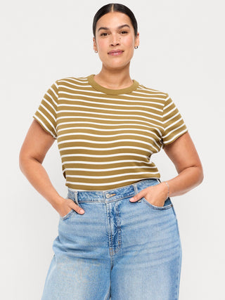 Camiseta Manga Corta Estampado Rayas