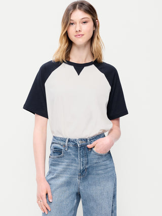 Camiseta Oversized Manga Corta de Algodón