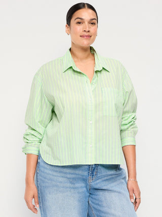 Camisa Manga Larga con Estampado Rayas