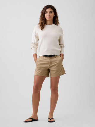 Shorts caqui Downtown de talle medio de 5".