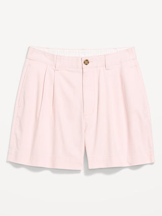Pantalones cortos chinos OGC de cintura alta, entrepierna de 4 pulgadas.
