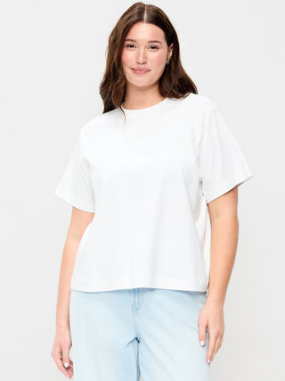 Camiseta Oversize Manga Corta de Algodón