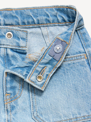 Pantalones cortos de mezclilla Baggy Carpenter Utility para niños pequeños.