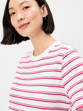 Vestido Camisero con Estampado de Rayas