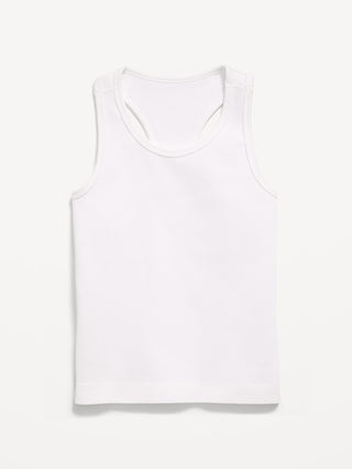 Fitted Seamless Ribbed Racerback Performance Top for Girls.