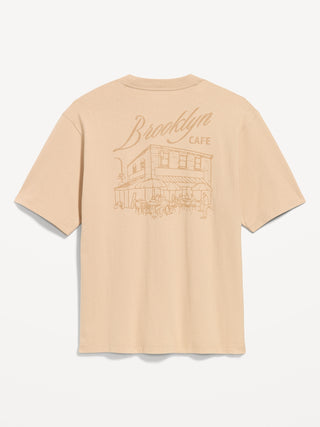 Camiseta holgada con gráfico pesado.