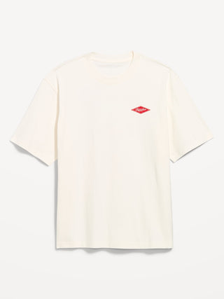 Camiseta holgada con gráfico pesado.