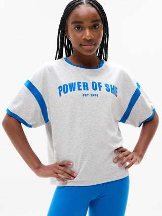 Camiseta Holgada con Detalle Gráfico, Niña