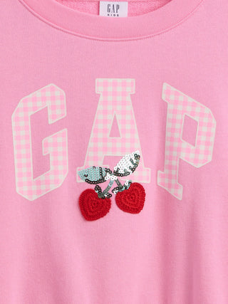 Sudadera con estampado de cuña extragrande para niños.