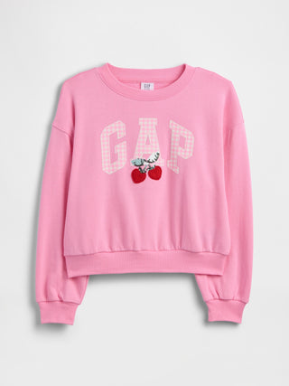 Sudadera con estampado de cuña extragrande para niños.
