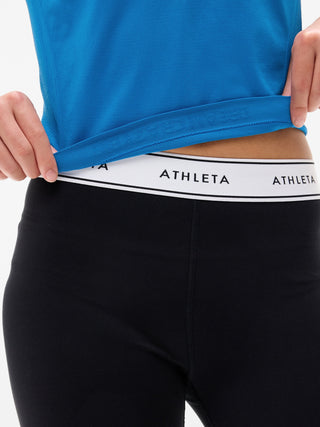 Camiseta larga deportiva Power Up para niña Athleta.