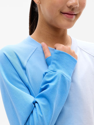 Sudadera con cuello redondo para todo el día para niña Athleta.