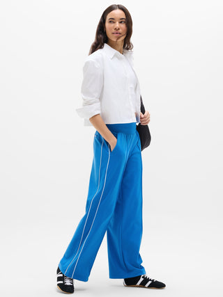 Pantalón Ancho Talle Alto con Bolsillos