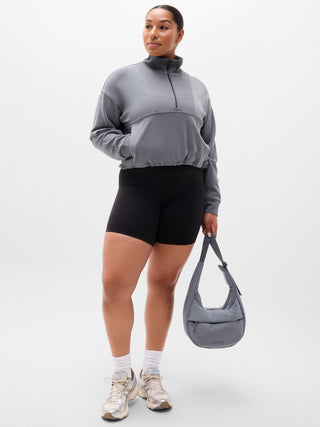 Sudadera Cuello Alto con Media Cremallera