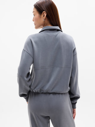 Sudadera Cuello Alto con Media Cremallera