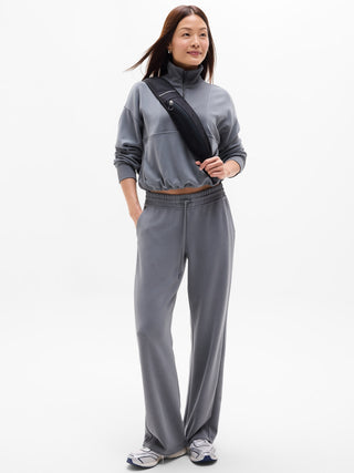 Sudadera Cuello Alto con Media Cremallera