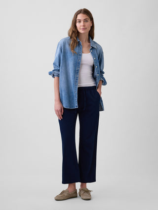 Mid Rise Easy Twill Pants.