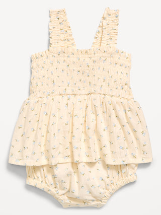 Body Fruncido con Detalle Volantes, Bebe