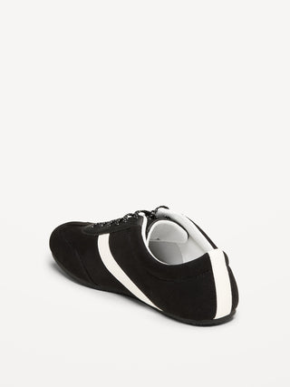 Tenis con Detalle Raya en Contraste, Mujer