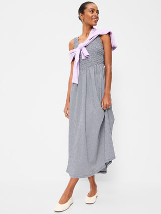 Vestido de Tirantes con Corpiño Fruncido