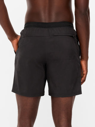 Shorts de baño híbridos: entrepierna de 7 pulgadas.