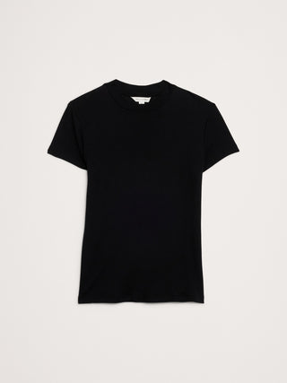 Camiseta Airy de algodón con cuello simulado.