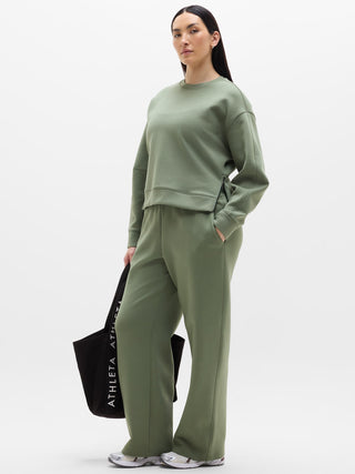 Sudadera Deportiva Cuello Redondo Acanalado