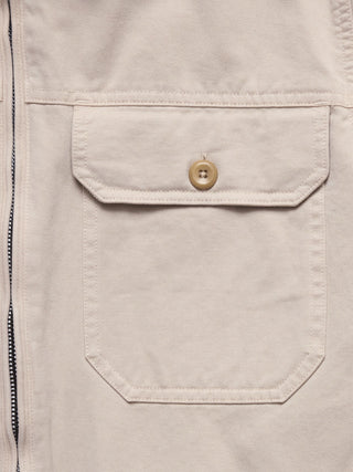 Chaqueta con Detalle Bolsillos de Algodón