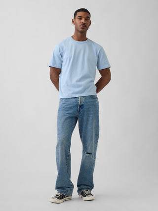 Camiseta relajada de peso pesado para adulto.