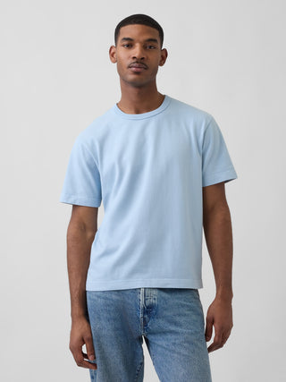 Camiseta relajada de peso pesado para adulto.