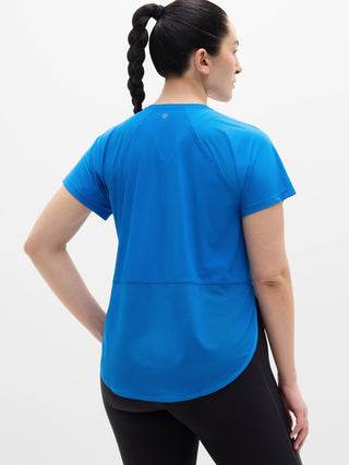 Camiseta Deportiva Cuello Redondo Detalle Malla