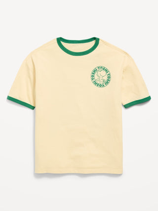 Camiseta extragrande con gráfico neutro de género de Super Mario™ para niños.